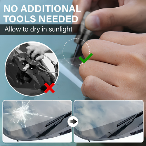 Voptenix GlassFix — Windshield Chip & Crack Repair Kit