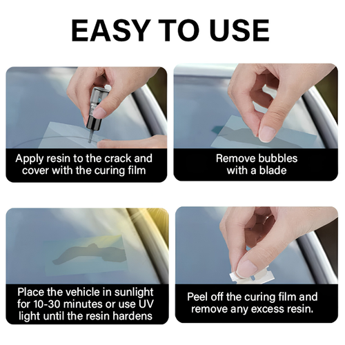 Voptenix GlassFix — Windshield Chip & Crack Repair Kit